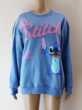 Disney x Kohl's Juniors' Stitch Graphic Long Sleeve Fleece Pullover (L) NWT!